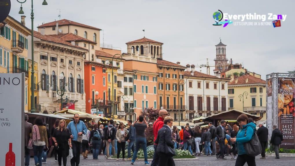 Piazza Bra in Verona Italy