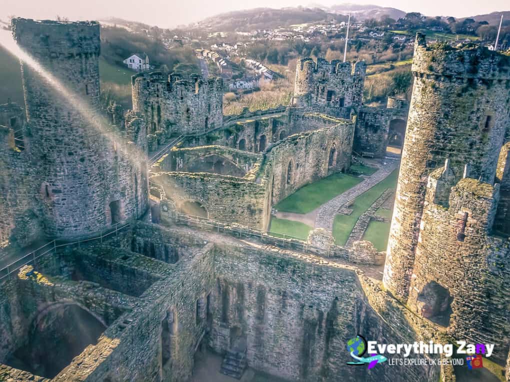 Conwy Castle in Conwy Wales