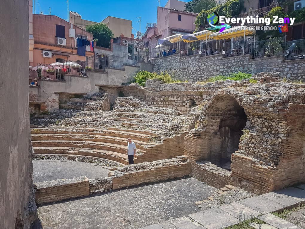 Roman Odeon in Taormina Sicily Italy