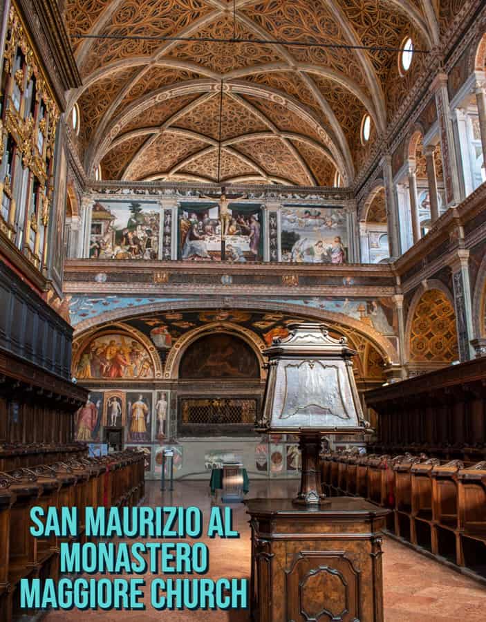 San Maurizio al Monastero Maggiore Church in MIlan Italy