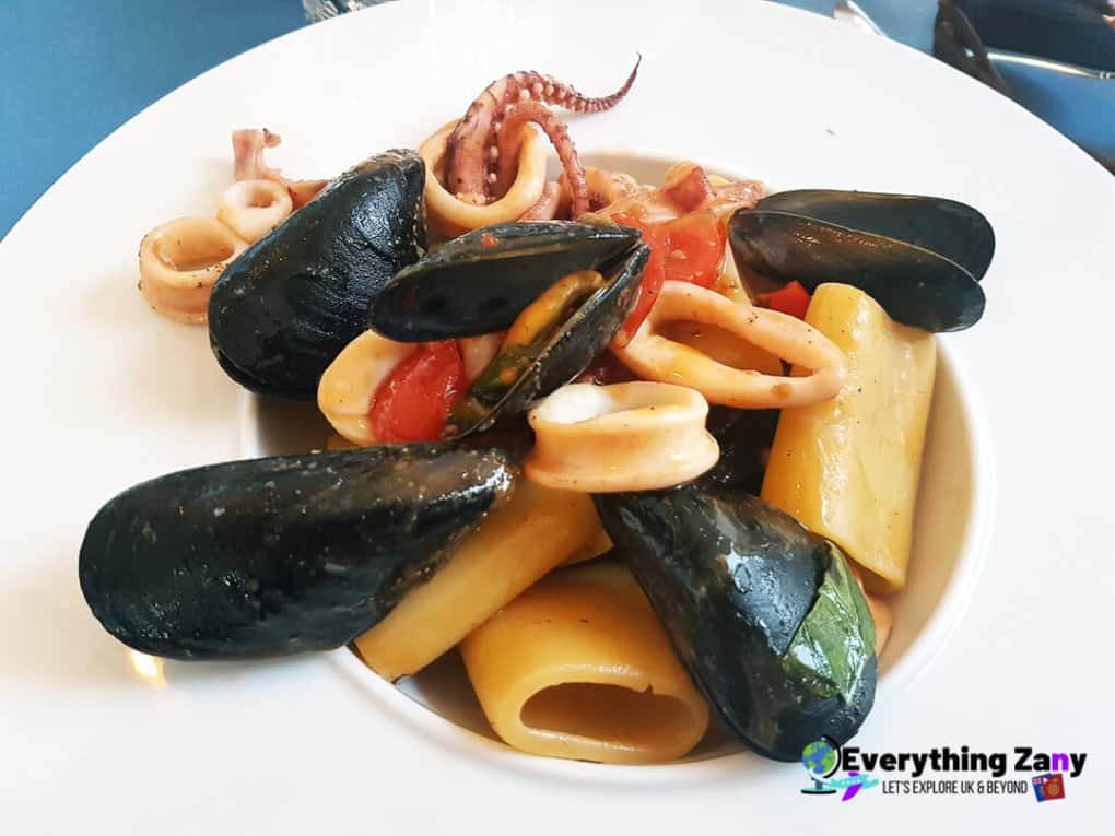 Seafood Pasta from Sicily Italy