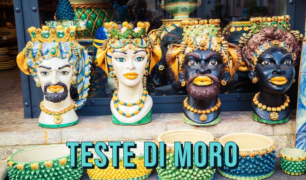Sicilian Pottery: Teste Di Moro In Sicily Italy