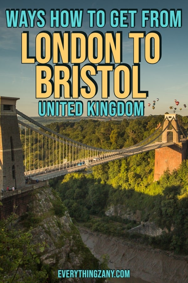 Ways How to Get From London to Bristol UK pin
