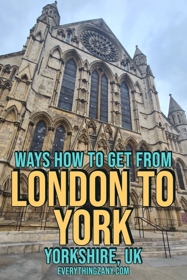 Ways How to Get From London to York pin