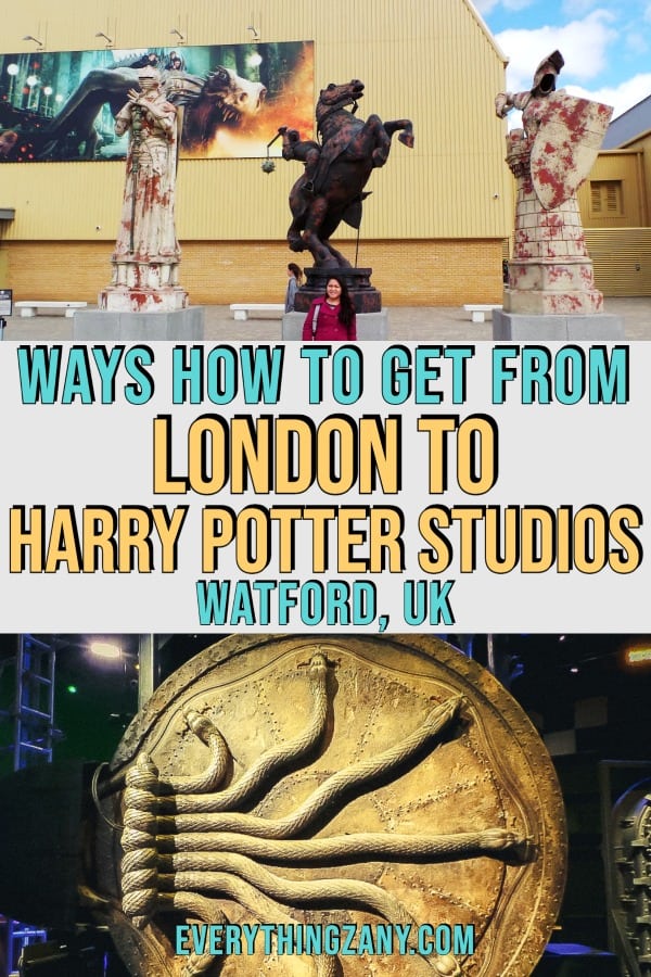 Ways How to Get from London to Harry Potter Studios, Watford, UK pin