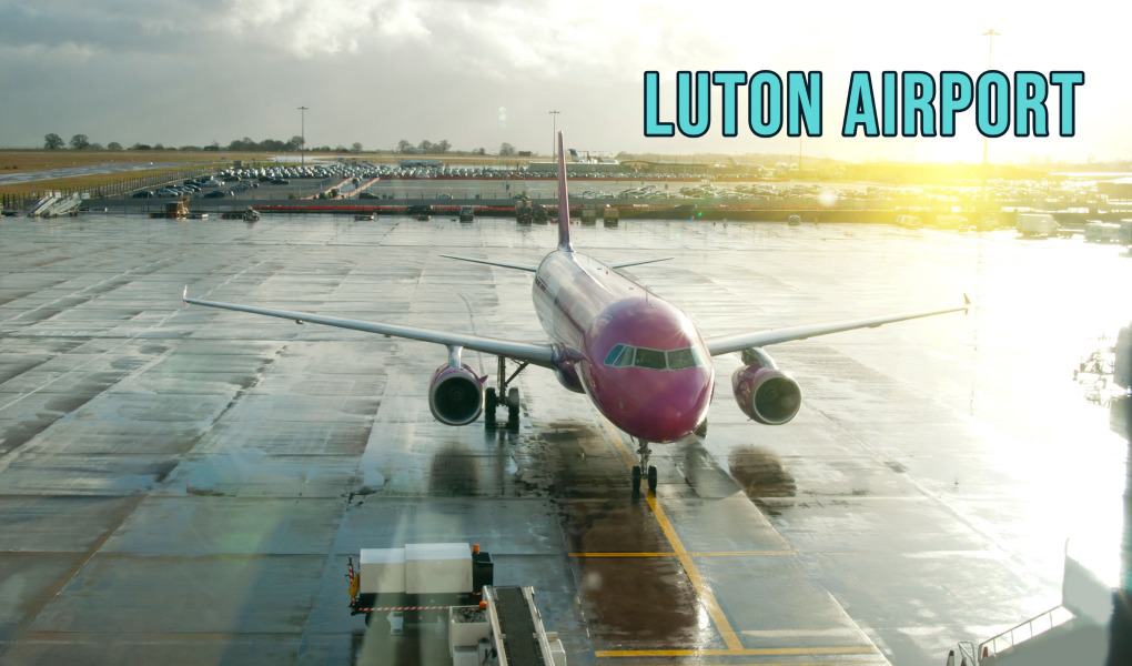 Luton Airport in London UK