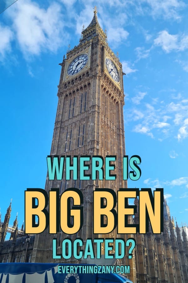 Where is Big Ben Located pin
