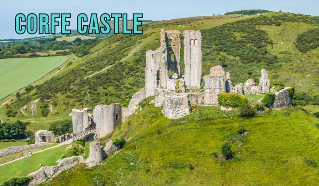 Corfe Castle in Dorset UK
