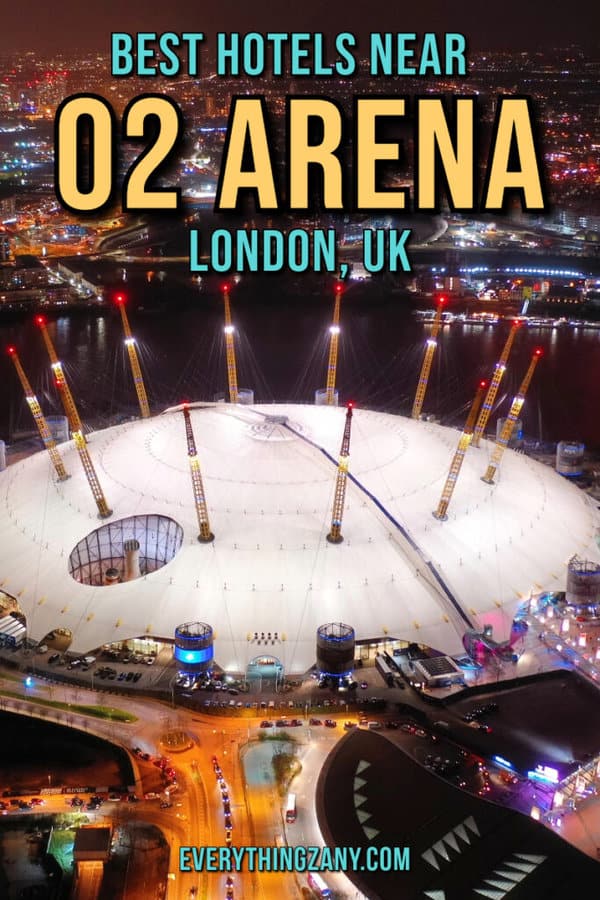 Best Hotels Near O2 Arena London UK pin