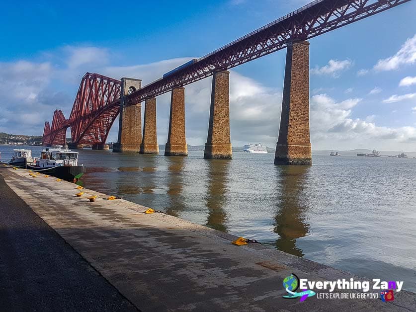 Forth Bridge links to Edinburgh to Fife Scotland