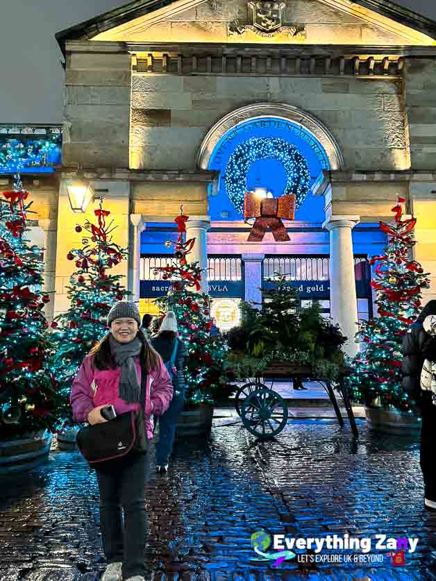 Covent Garden decorated for Christmas time
