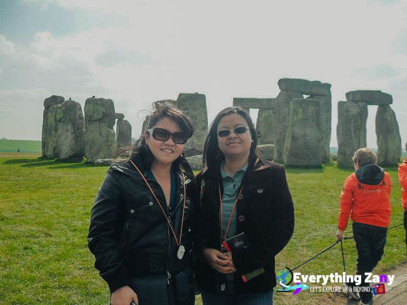 My cousin and I at Stonehenge UK