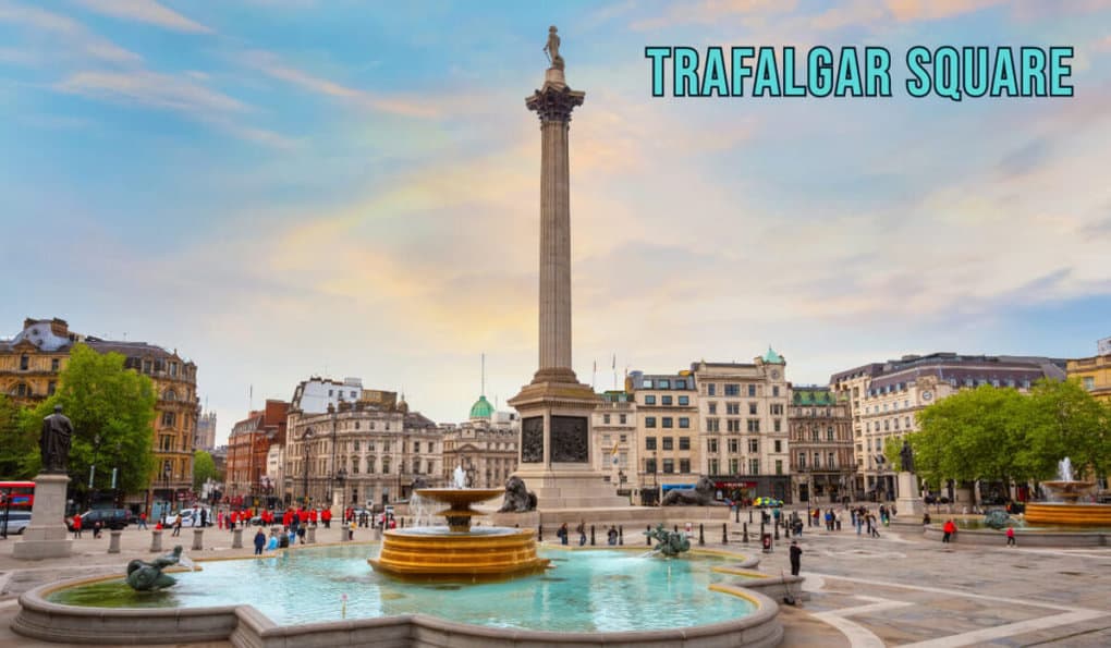 Trafalgar Square in London