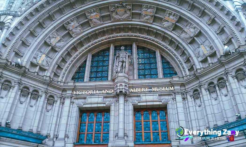Victoria and Albert Art Museum in London UK