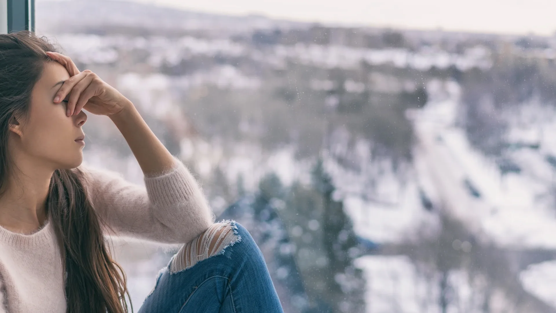 woman with symptoms who may qualify for depression research studies