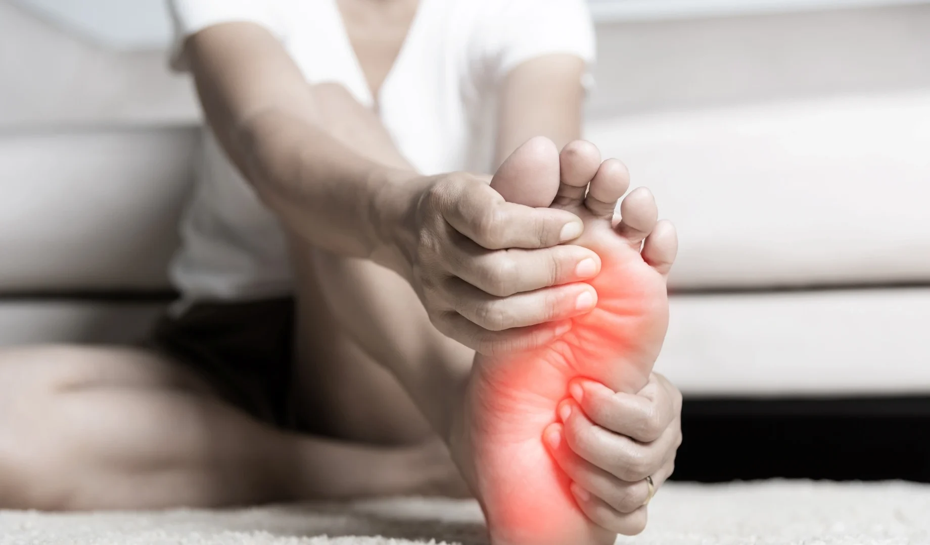 man with symptoms who may qualify for a diabetic peripheral neuropathy research study