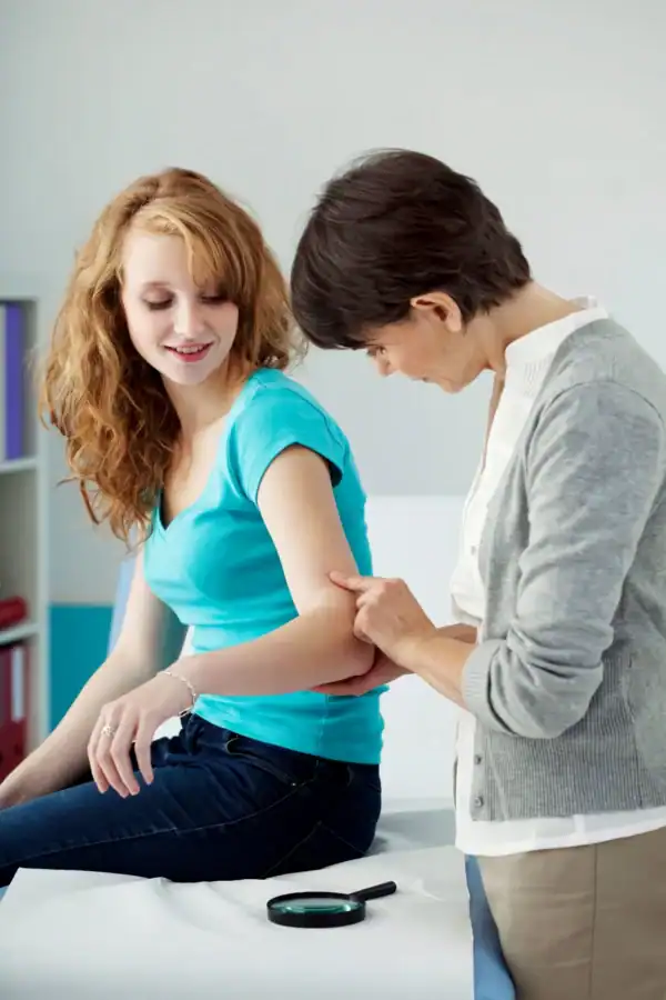 doctor examining a patient for clinical trials raleigh and cary nc