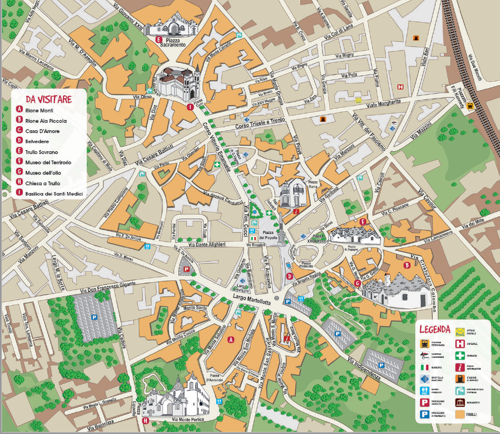 mappa alberobello alberobello cosa vedere mappa