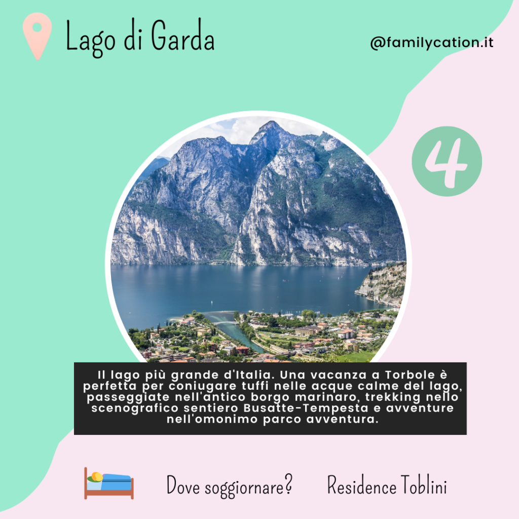 vacanza al lago con bambini
