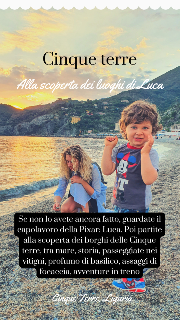 cinque terre con bambini