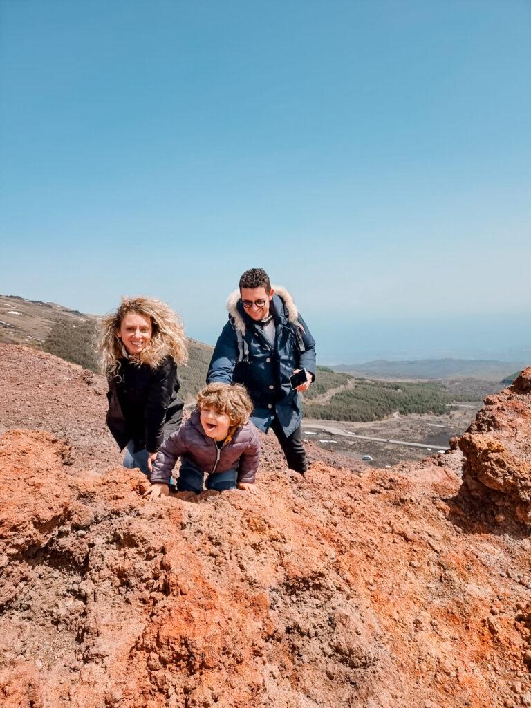 etna con bambini