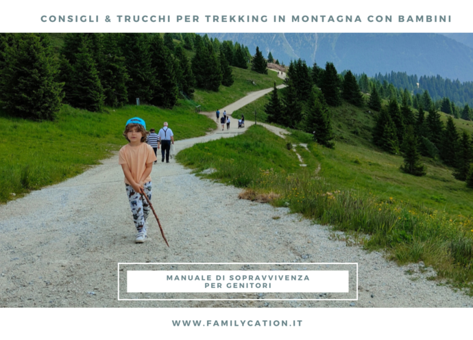 trekking con bambini in montagna