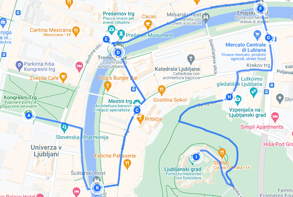 itinerario a piedi lubiana cosa vedere in un giorno a lubiana con bambini