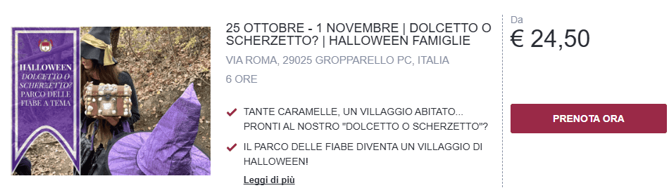 halloween con bambini gropparello