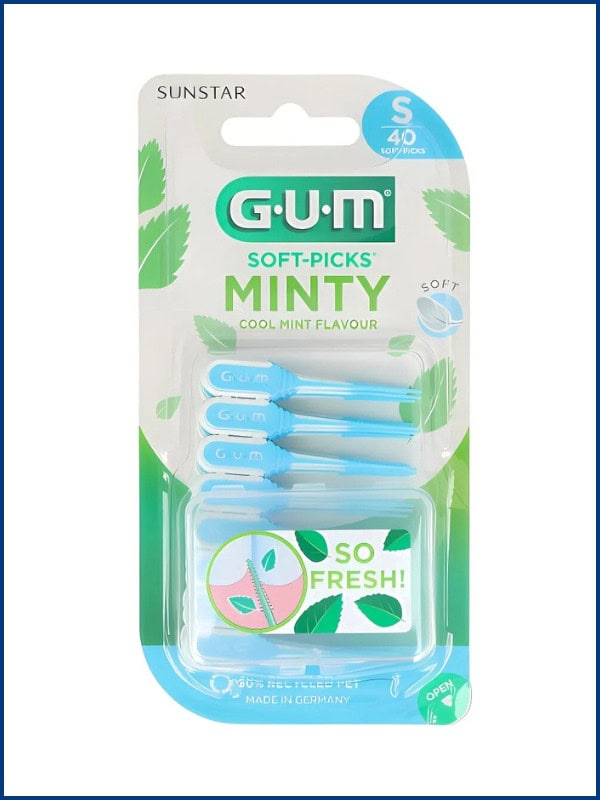 GUM Soft Picks Minty Small 40 unidades