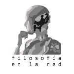 Filosofía en la red icono de plataforma de divulgación filosófica.