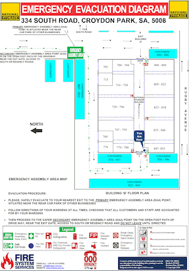 Evacuation Plans for building