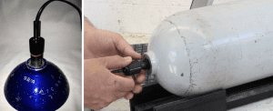 NDT Eddy Testing SCUBA Cylinder
