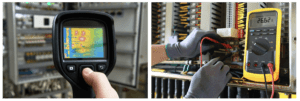 thermal image testing on electrical distribution boards