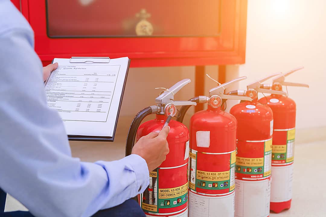 Dry Chemical Powder Fire Extinguisher Inspection