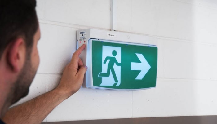 testing of exit & emergency lighting