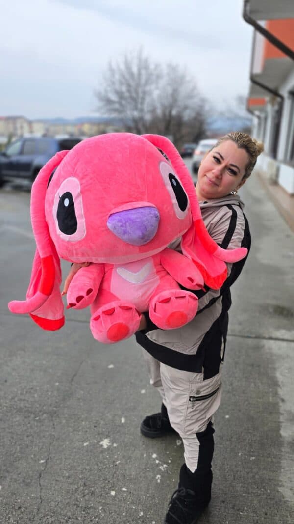 Stitch roz mare 65 cm, jucarie de plus cadou special