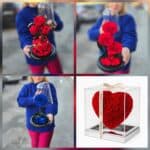Trandafiri criogenați în cupole și aranjamente premium, cadouri florale durabile în diverse forme și culori