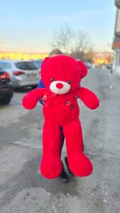 ursulet de plus rosu mare cadou romantic