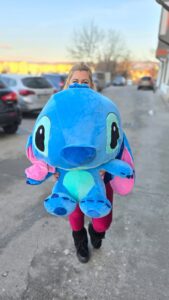 ursulet de plus stitch blue mare dimensiune mare