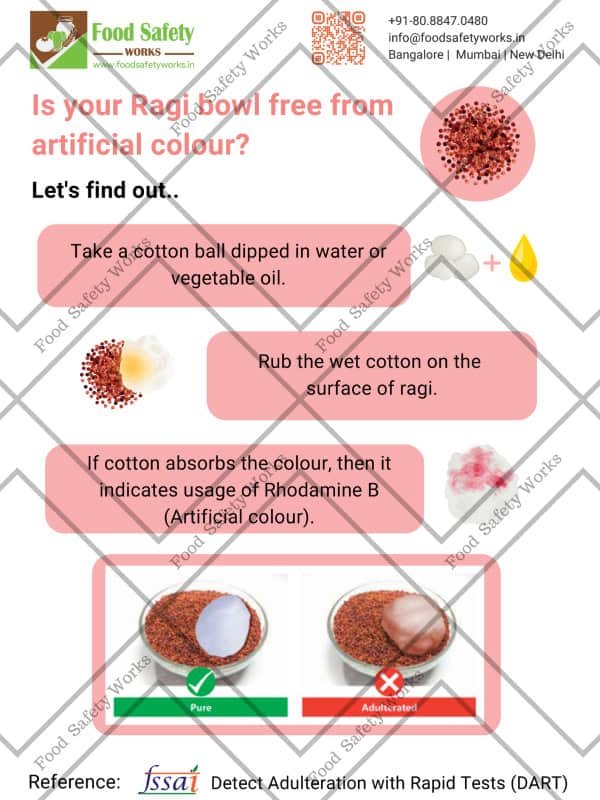 Ragi Adulteration Test (Artificial Colour)