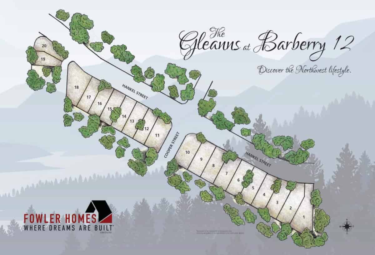 Gleanns at Barberry Plat Map