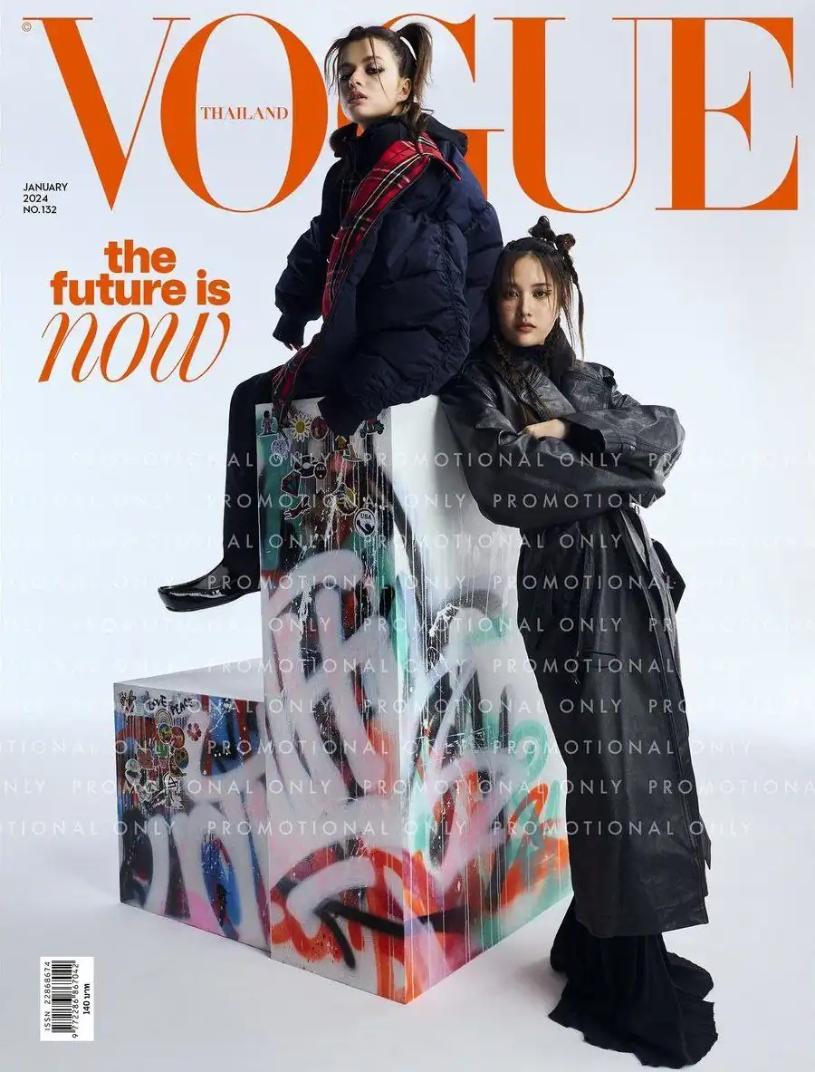 Freen Sarocha and Becky Armstrong for Vogue Thailand, No.132, January 2024