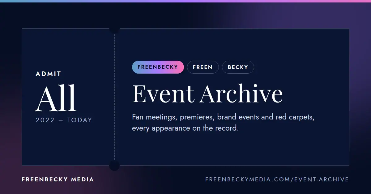 freen becky media event archive