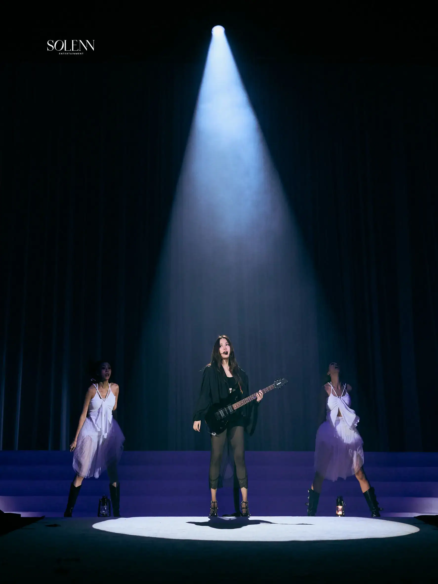 Freen Sarocha performing on stage at the ROOM NO. FREEN concert, Thunder Dome, August 2026