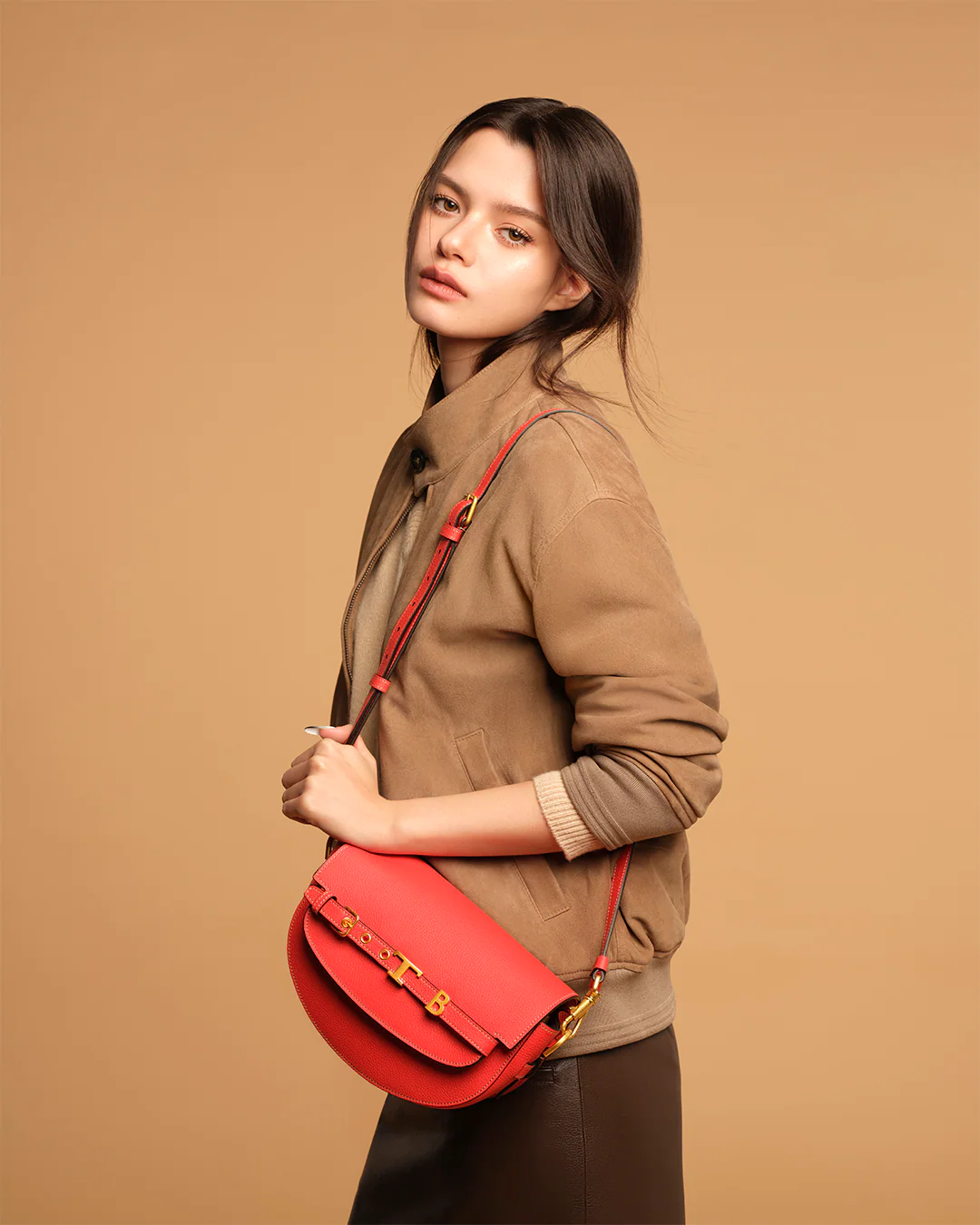 Rebecca Patricia Armstrong in the Tod's brand ambassador announcement campaign, Fall/Winter 2026