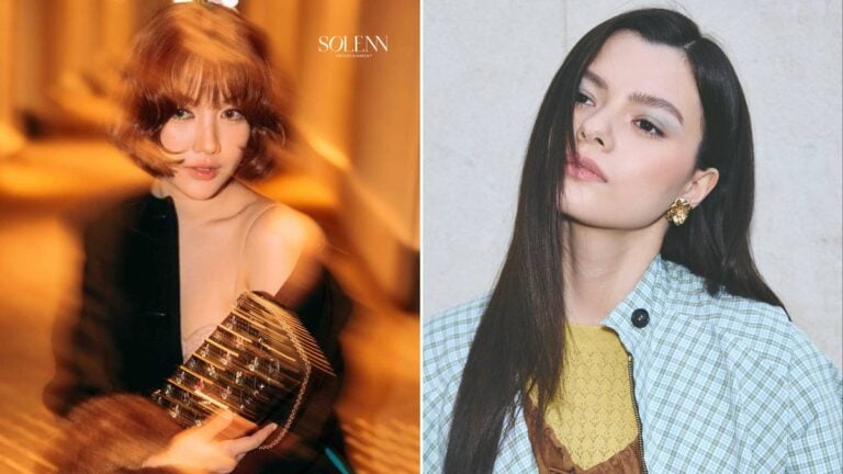 Freen Sarocha in Valentino and Becky Armstrong in Miu Miu at Paris Fashion Week Spring/Summer 2027