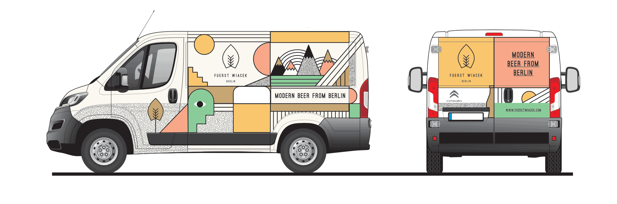 Der FUERST WIACEK Lieferwagen - für die persönliche Belieferung von Craft Beer Bars und Bottle Shops in Berlin