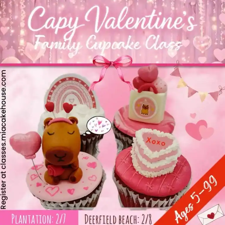 Capy Valentine’s Family Cupcake Class