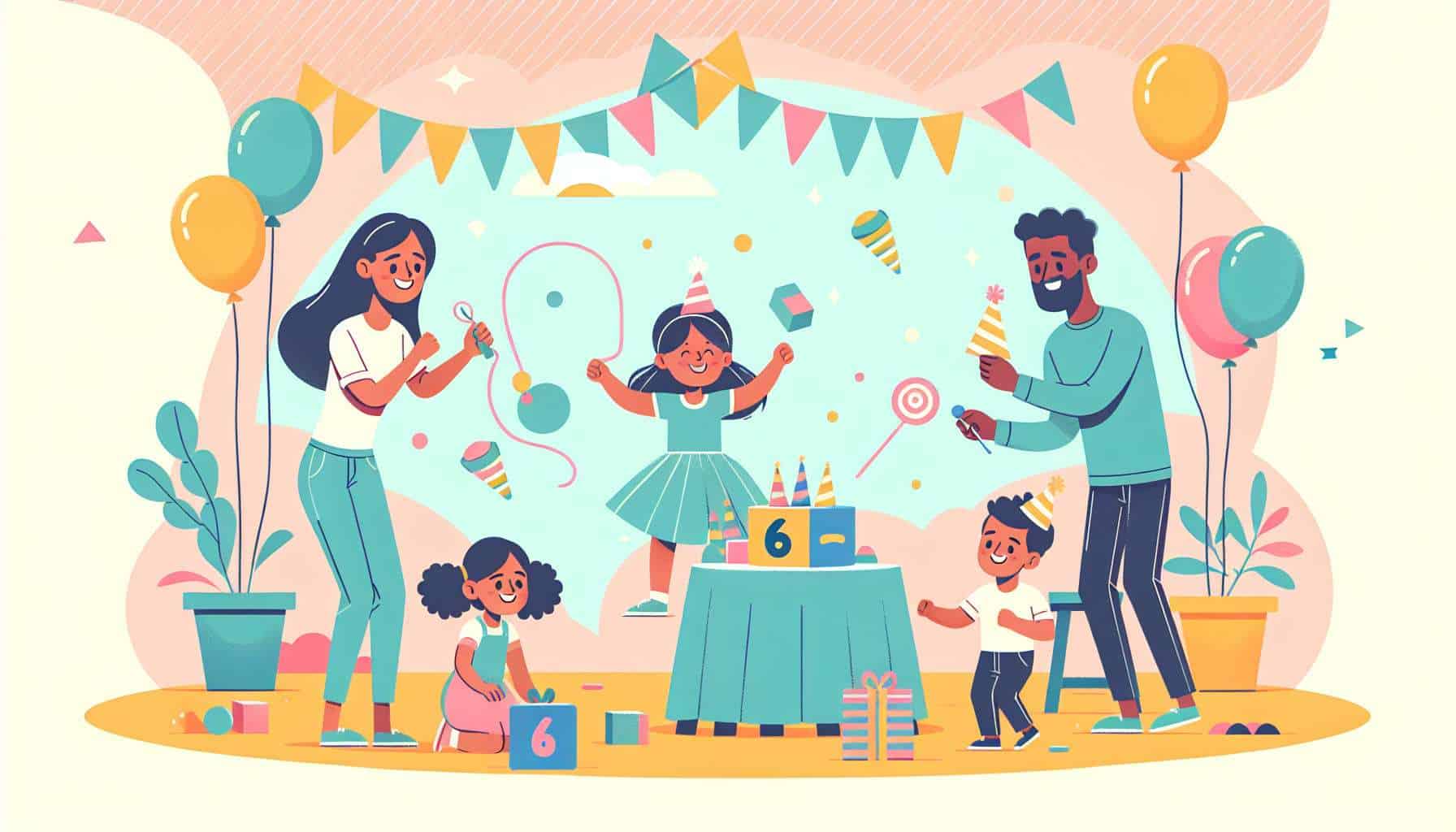 6 yr old birthday party ideas – party ideas for kids illustration