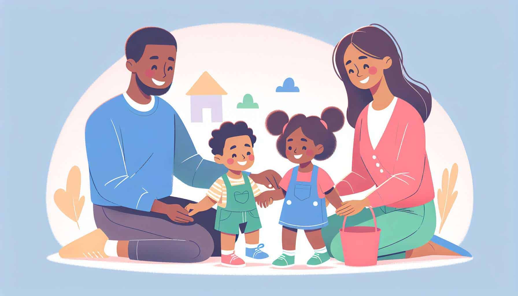 preschool outdoor games and activities – kids outdoor games illustration
